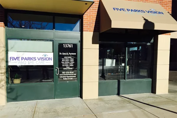 Outside view of Five Parks Vision and Eye Care office building